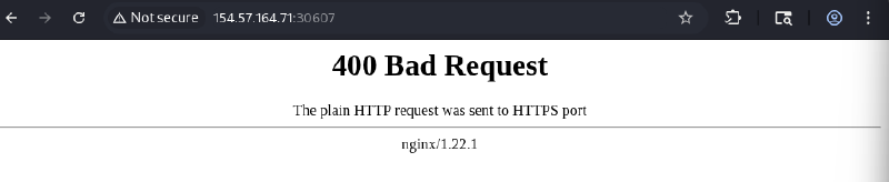 Bad request error