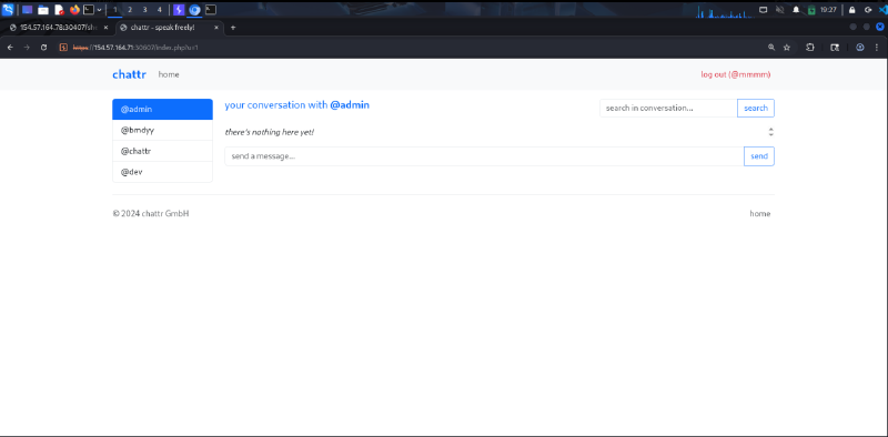 Messages page